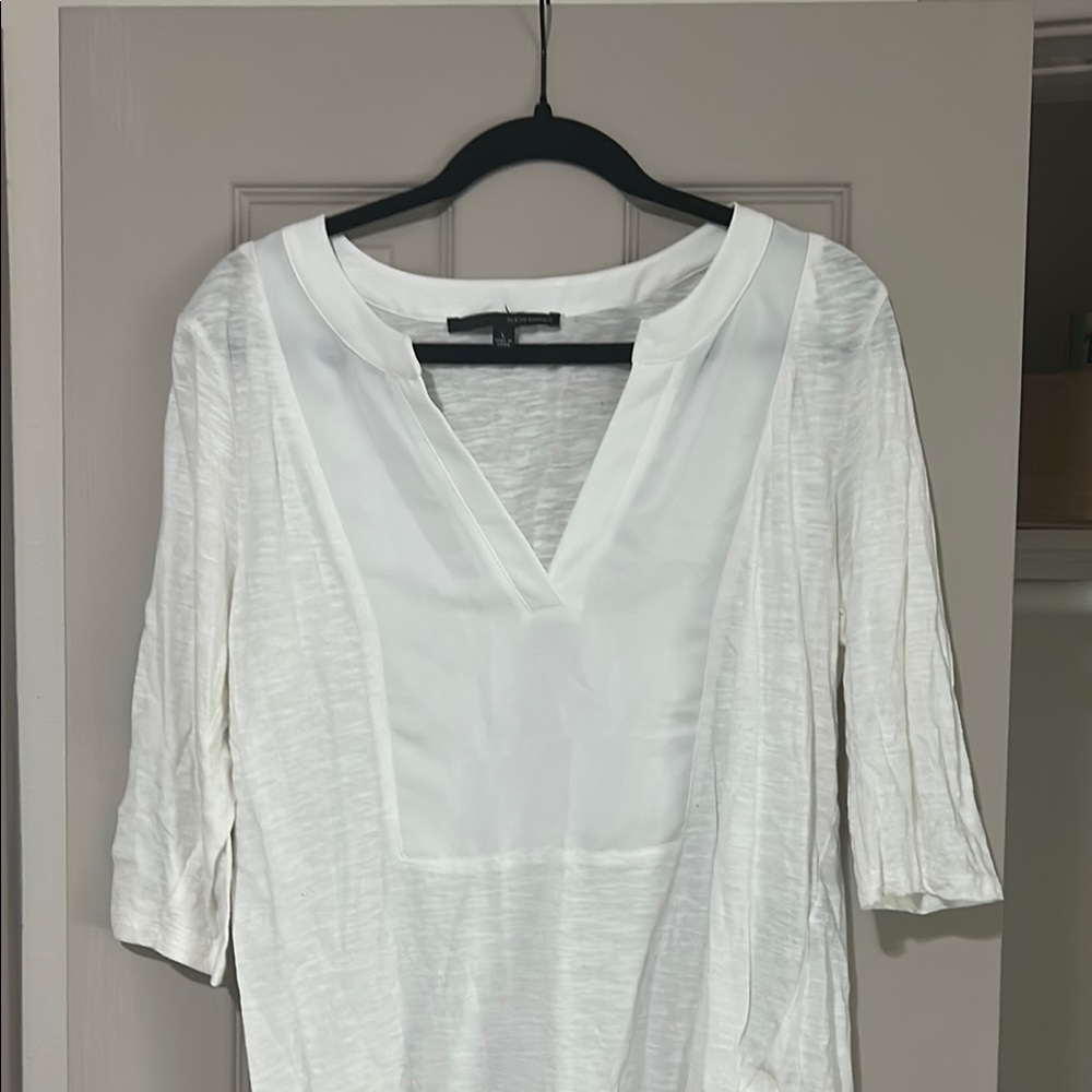 Harve Benard Cream 3/4 Sleeve Blouse